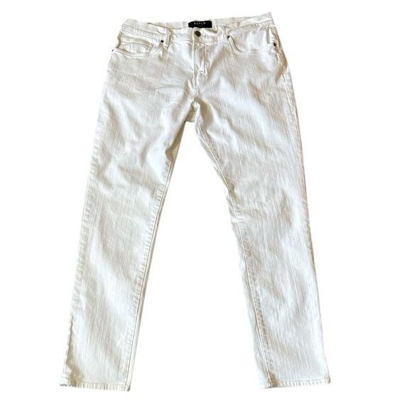 DSTLD Slim Fit Cotton Stretch Straight Leg Jeans White All Season Weight 36x34 - Picture 1 of 13